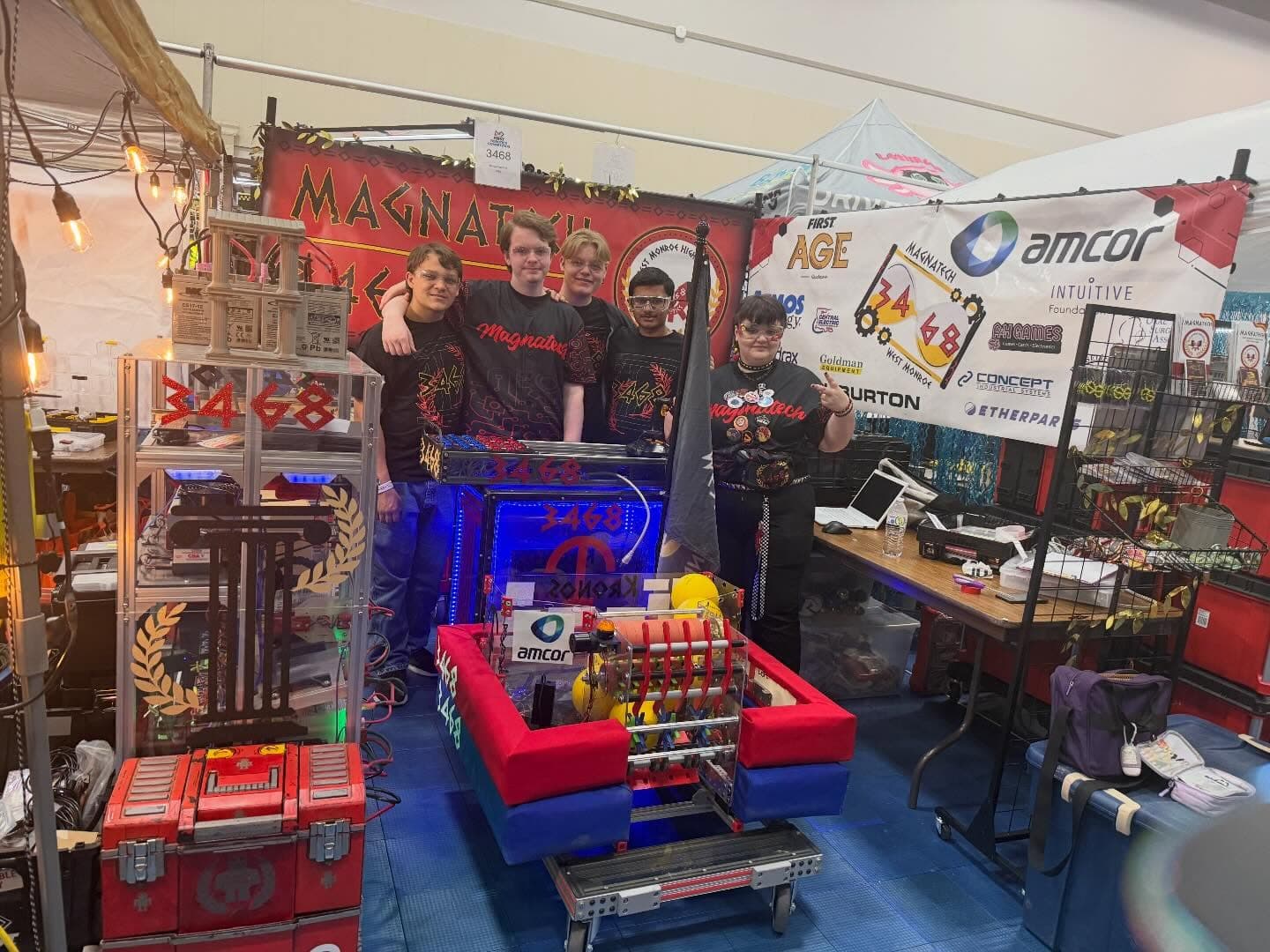 MAGNAtech competition pit at Bayou Regional